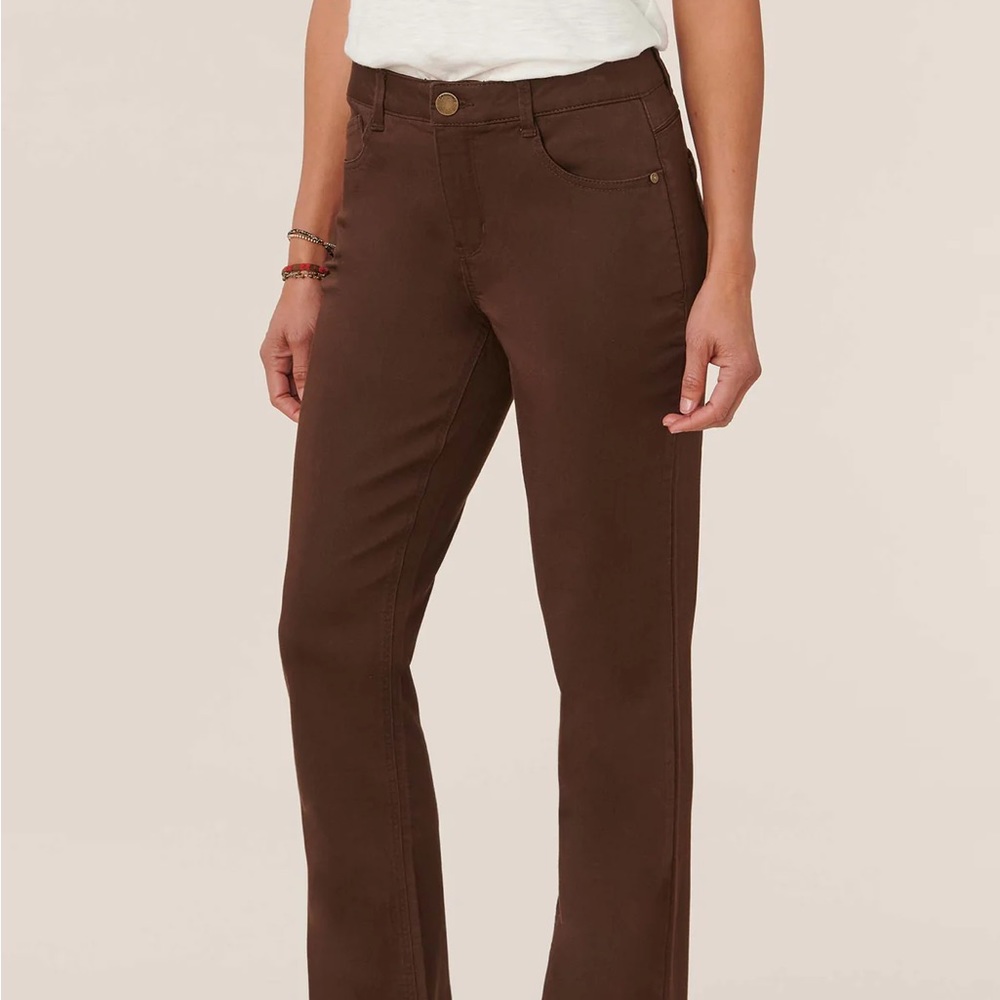 New Democracy Jeri Ab Solution Itty Bitty Bootcut Corduroy Jean Brown Sz 4 NWT